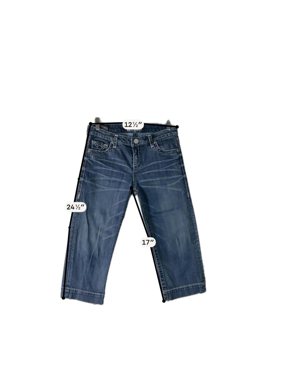 KUT From The Kloth Blue Denim Capri Jeans - Picture 3 of 4